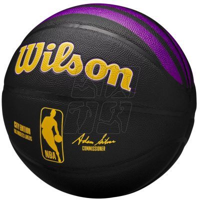 3. Piłka do koszykówki Wilson Wilson NBA Team City Collector Los Angeles Lakers WZ4024114XB