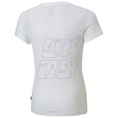 2. Koszulka Puma ESS+ Bleach Logo Tee G Jr 846954 02