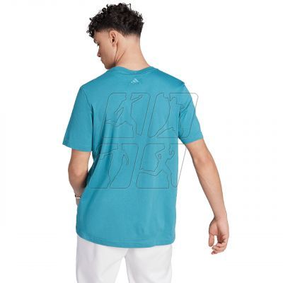 3. Koszulka adidas Essentials Single Jersey Linear Embroidered Logo Tee M IJ8655