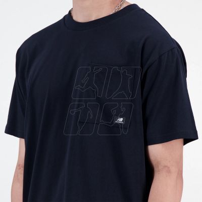 3. Koszulka New Balance t-shirt Essentials Reimagined Cott M MT31542BK