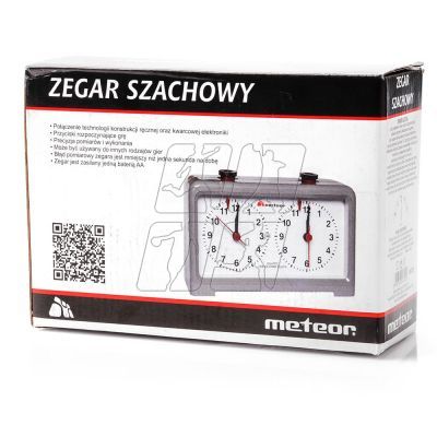 Zegar szachowy Meteor 24320, kolor szary