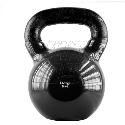 9. Kettlebell żeliwny pokryty winylem HMS black KNV28 