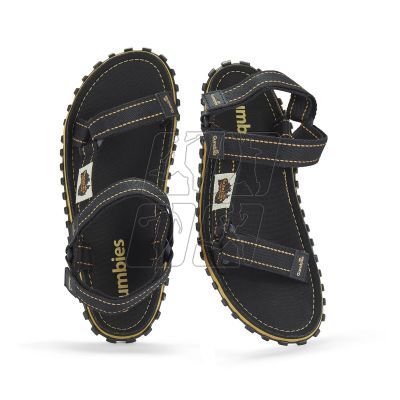 3. Sandały Gumbies Tracker Sandals Unisex Black M GU-SATRA001