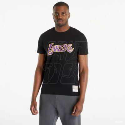 2. Koszulka Mitchell &amp; Ness t-shirt NBA Team Logo Tee Los Angeles Lakers BMTRINTL1051-LALBLCK