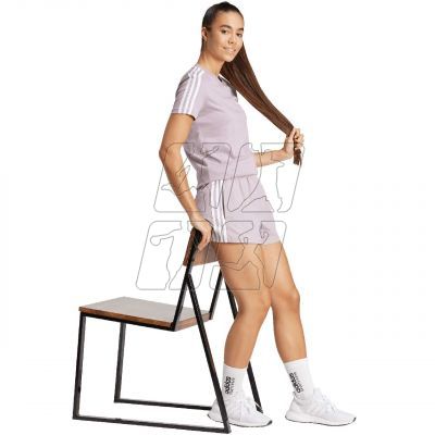4. Koszulka adidas Essentials Slim 3-Stripes Tee W IS1550