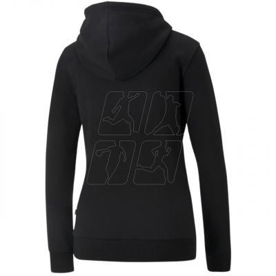 2. Bluza Puma ESS+ Metallic Logo Hoodie FL W 849958 01