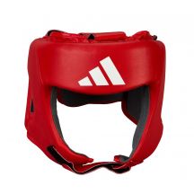 Kask turniejowy adidas IBA ze skóry z kaktusa ADIIBAH1C-czerwony