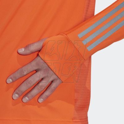 5. Koszulka adidas TEE Run Icon Full Reflective 3-Stripes Long Sleeve Tee M HJ7364