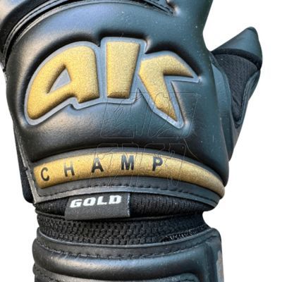 7. Rękawice bramkarskie 4keepers Champ Gold Black VI RF2 M S906441