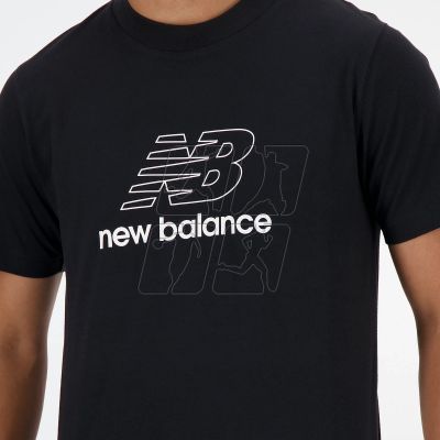 4. Koszulka New Balance S/S Graphic V Flying NB AG M MT41906BK