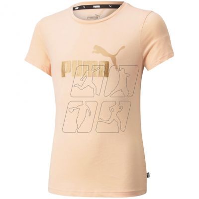 Koszulka Puma ESS+ Logo Tee Jr 587041 91