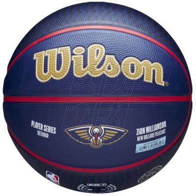 Piłka do koszykówki Wilson NBA Player Icon Zion Williamson Outdoor Ball WZ4008601XB7