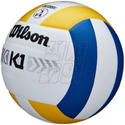 4. Piłka Wilson K1 Silver Volleyball WTH1895B2XB