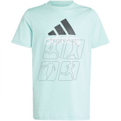 Koszulka adidas Essentials Two-Color Big Logo Cotton Tee Jr IB4097