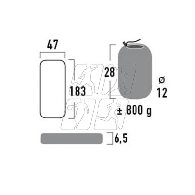 4. Materac High Peak Texas 185x47x6,5cm 41003