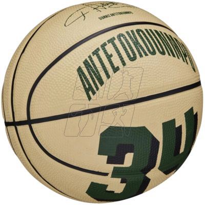 6. Piłka do koszykówki Wilson NBA Player Icon Giannis Antetokounmpo Mini Ball WZ4007501XB