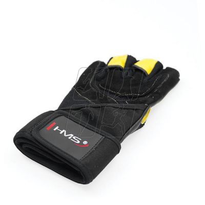 28. Rękawice na siłownię Black/Yellow HMS RST01 r.XXL