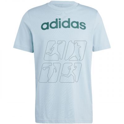Koszulka  adidas Essentials Single Jersey Linear Embroidered Logo Tee M IJ8651