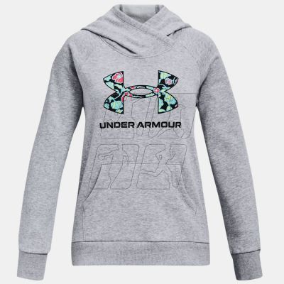 3. Bluza Under Armour Rival Logo Hoodie Jr 1366399 035