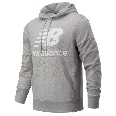 4. Bluza New Balance Essentials Stacked Logo PO AG M MT03558AG