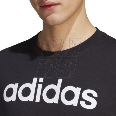 6. Koszulka adidas Essentials Single Jersey Linear Embroidered Logo Tee M IC9274
