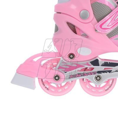 25. Łyżworolki Nils Extreme 2w1 Pink r.39-42 NH18366 A