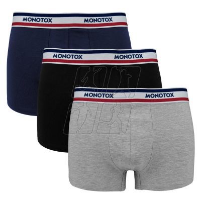 Bokserki Monotox Basics Boxer Brief 3-pak M MX21063