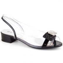 Transparentne sandały Potocki W WOL228A czarne