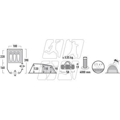 9. Namiot High Peak Atmos 3  11535