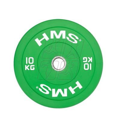 14. Talerz olimpijski HMS GREEN BUMPER 10 kg CBR10 