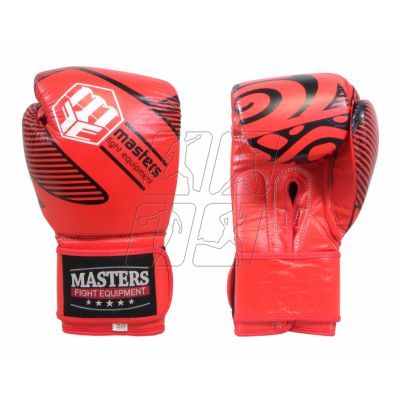 4. Rękawice bokserskie skórzane Masters Rbt-Red 14 oz 01806022-14