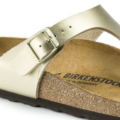 5. Japonki damskie Birkenstock Gizeh Birko-Flor Gold złote narrow wąskie (1016109)