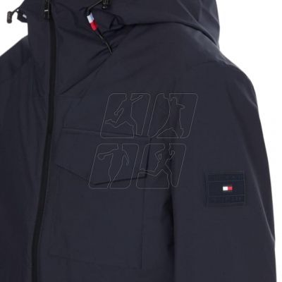 4. Kurtka Tommy Hilfiger Tech Hooded Jacket M MW0MW22611