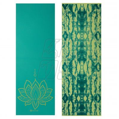 8. Mata do Jogi dwustronna GAIAM Turquoise Lotus 6 MM 62344