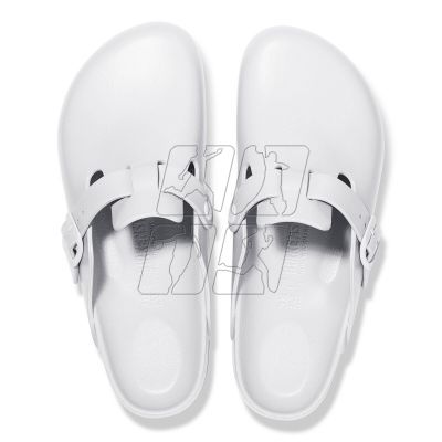 6. Chodaki męskie Birkenstock Boston Essentials EVA White medyczne klapki regular szerokie (1002315)