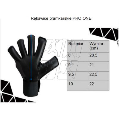 4. Rękawice bramkarskie Yakima Sport Pro One 100731