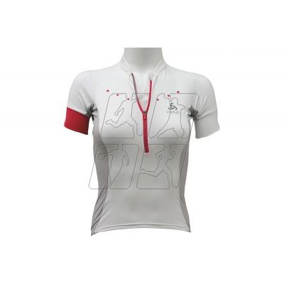 5. Koszulka Odlo Stand-Up Collar S/S 1/2 Zip Gavia W 410891-10000