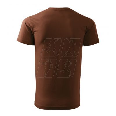 3. Koszulka Malfini Basic M MLI-12938 czekoladowy