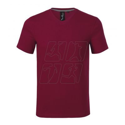 2. Koszulka Malfini Action V-neck M MLI-70086 garnet