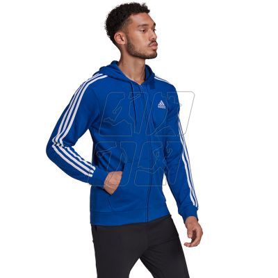 2. Bluza adidas Essentials French Terry 3-Stripes Full-Zip Hoodie M HE4427