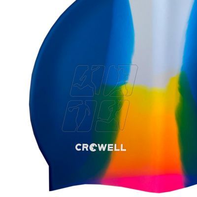2. Czepek pływacki silikonowy Crowell Multi Flame kol.14