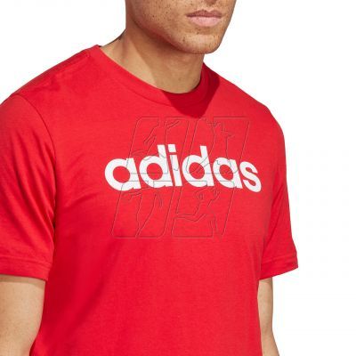 9. Koszulka adidas Essentials Single Jersey Linear Embroidered Logo M IC9278