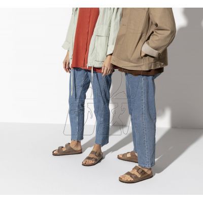 3. Klapki Birkenstock Arizona Soft Footbed Oiled Leather Tabacco Brown narrow wąskie damskie/męskie (0552813)