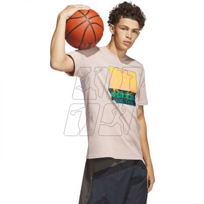 3. Koszulka adidas Chain Net Basketball Graphic Tee M IC1863