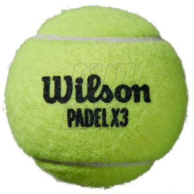 Piłki do tenisa ziemnego Wilson X3 Pack Speed Padel Ball WR8901101001