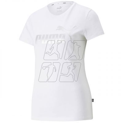 Koszulka Puma ESS+ Metallic Logo Tee W 848303 02