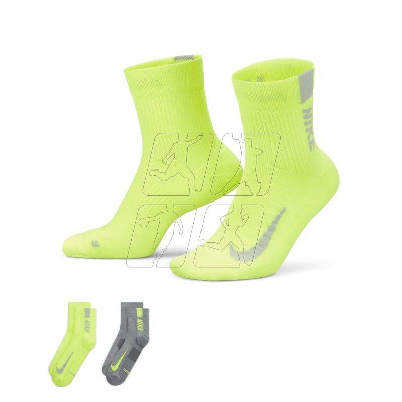 Skarpety Nike Multiplier Ankle 2 pack SX7556-929