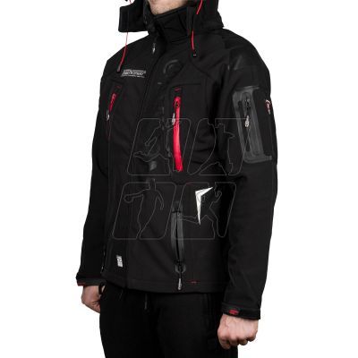 2. Kurtka Geographical Norway Techno Softshell  M WU6068-GN-BLACK