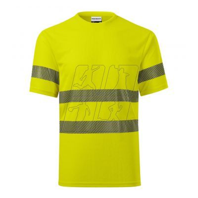 3. Koszulka Rimeck HV Dry M MLI-1V897 fluorescencyjny żółty