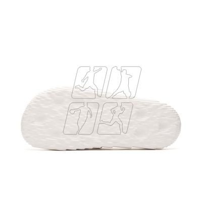 11. Klapki damskie/męskie adidas Adilette 22  Crystal White z wygodną profilowaną podeszwą białe (HQ4672)